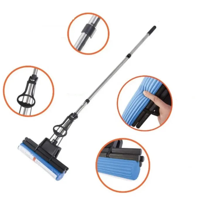 Signle Roller Pva Sponge Mop Floor Cleaning Squeeze Mop