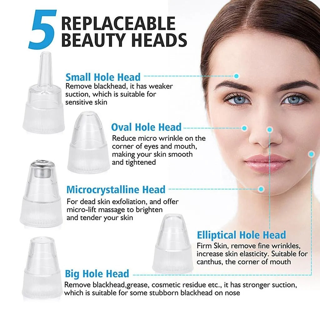5 In 1 Electric Blackhead Acne Oil Remover