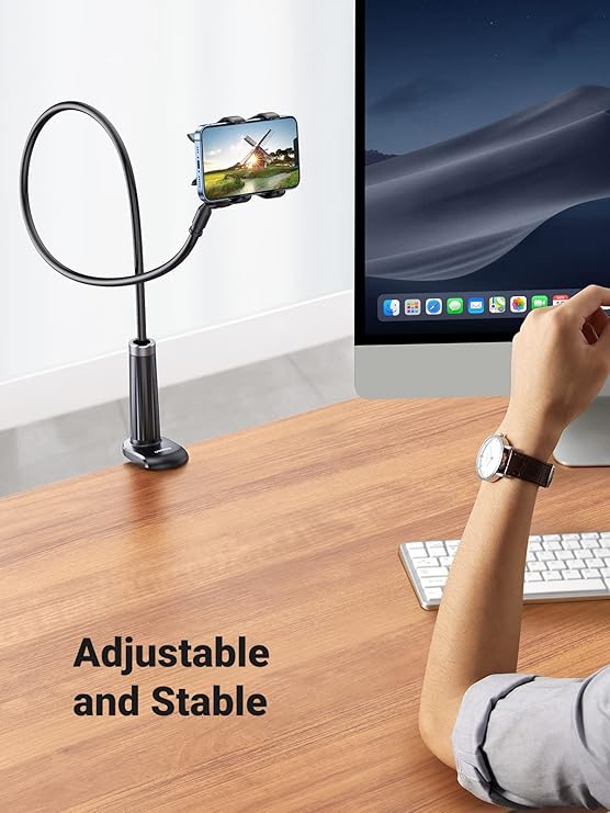 Gooseneck Phone Holder 360 Adjustable Lazy Holder Mount Clamp