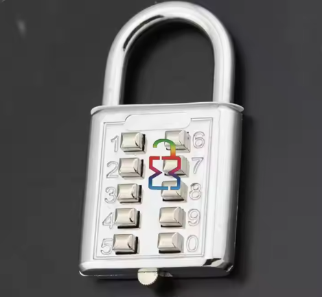Digit Lock 10 Digit Push Button Padlock For Doors Locker Number Code Lock