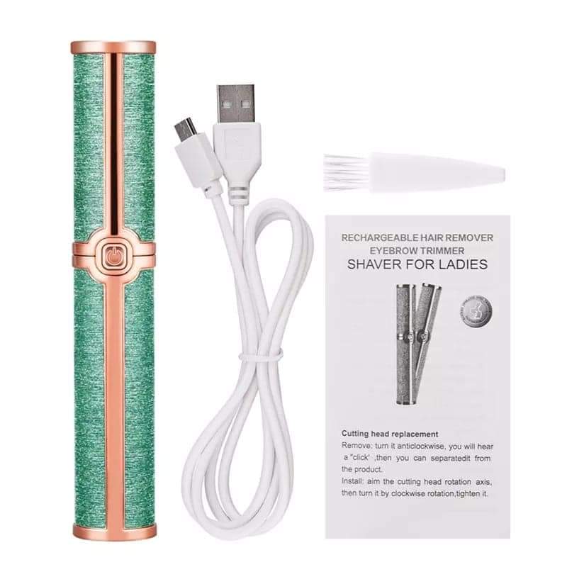 2 In 1 Flawless Facial Hair Remover  Shaver  For Eyebrow Upper Lip Chin Armpit