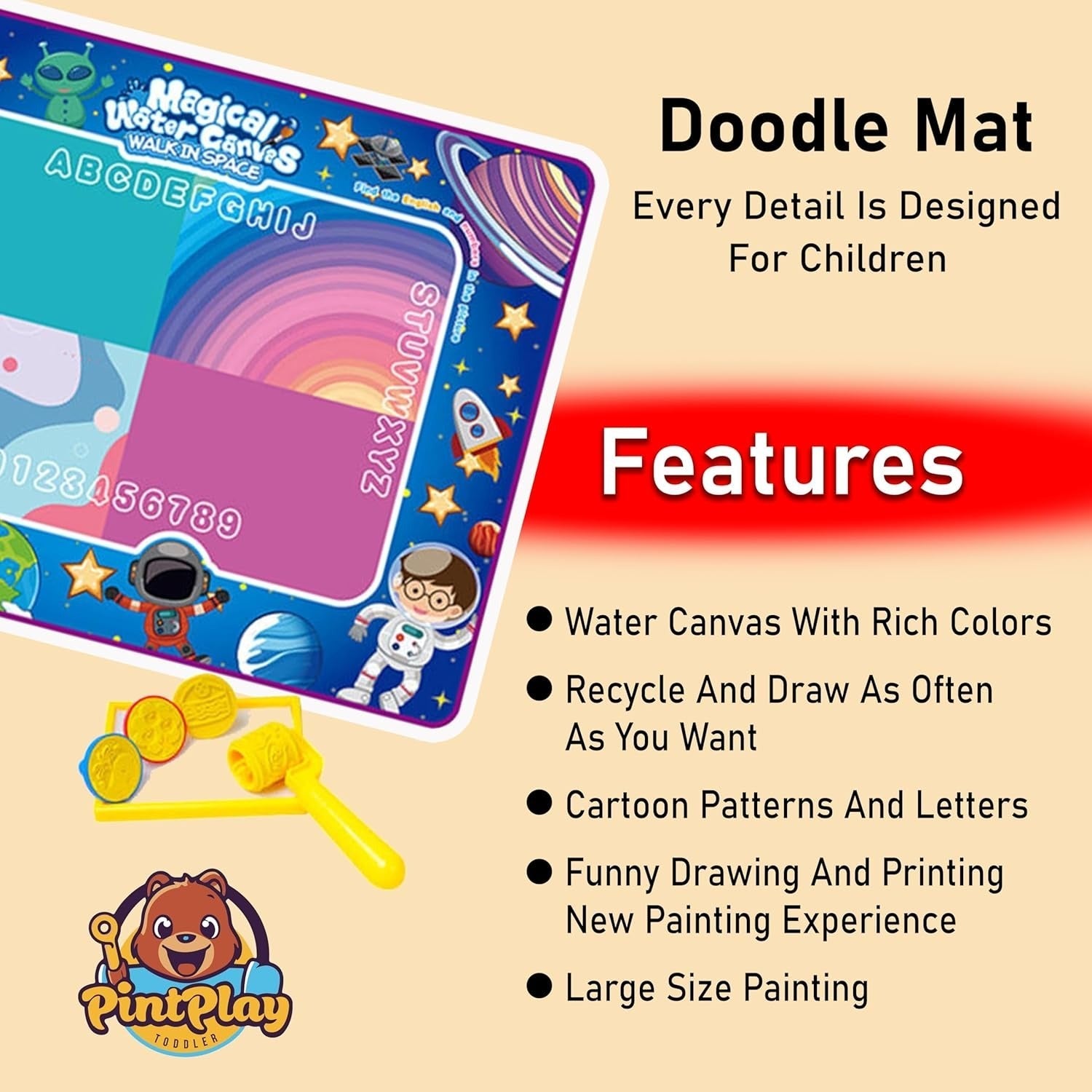 🧒 Aqua Doodle Magic Water Drawing Mat for Kids 🎨💧