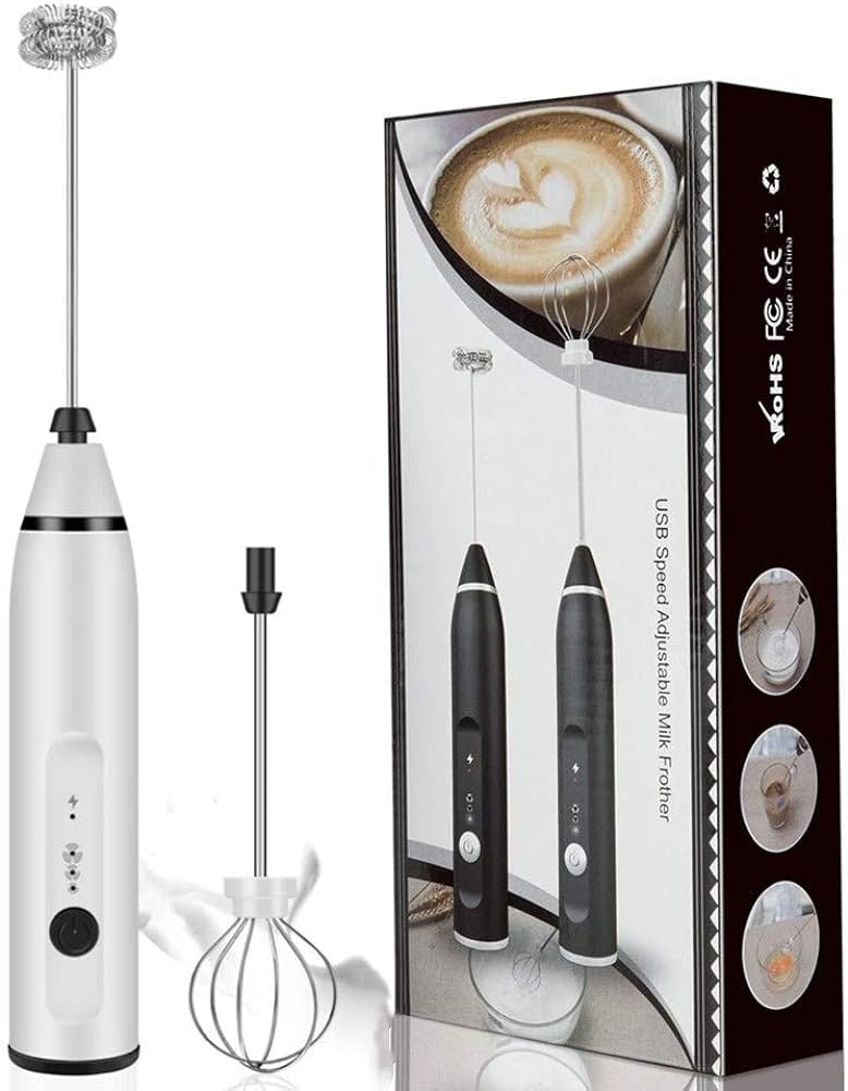 Rechargeable 2-in-1 Coffee Beater – 3-Speed Adjustable Electric